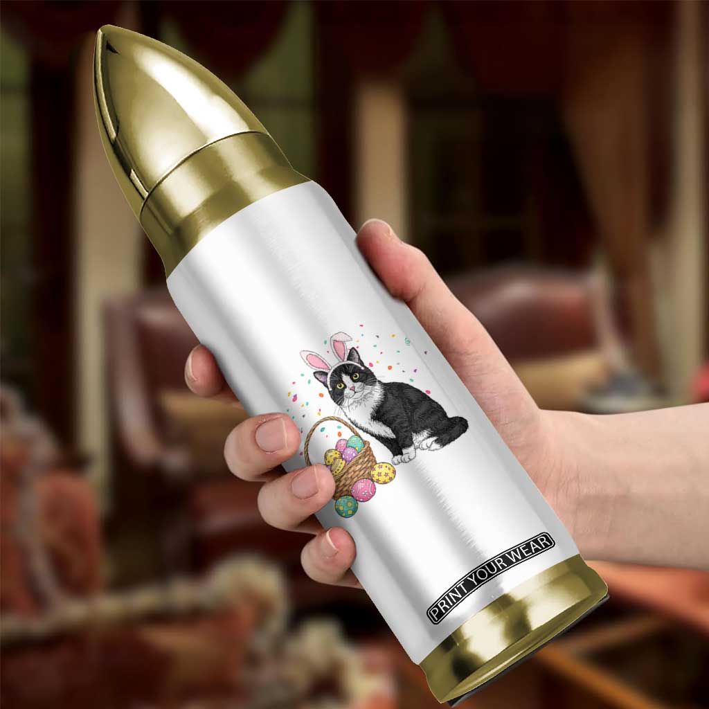 Easter Day Cat Bunny Ears Eggs Graphic Bullet Tumbler TS02 Print Your Wear