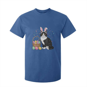 Easter Day Cat Bunny Ears Eggs Graphic T Shirt For Kid TS02 Royal Blue Print Your Wear