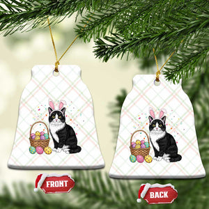 Easter Day Cat Bunny Ears Eggs Graphic Ceramic Ornament TS02 Print Your Wear