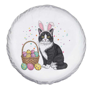 Easter Day Cat Bunny Ears Eggs Graphic Spare Tire Cover TS02 Print Your Wear