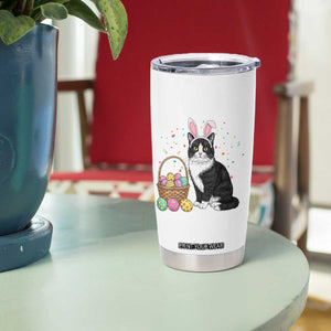 Easter Day Cat Bunny Ears Eggs Graphic Tumbler Cup TS02 Print Your Wear