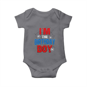 Spider Birthday Boy Baby Onesie Spiders Lover Bday Party TS02 Charcoal Print Your Wear