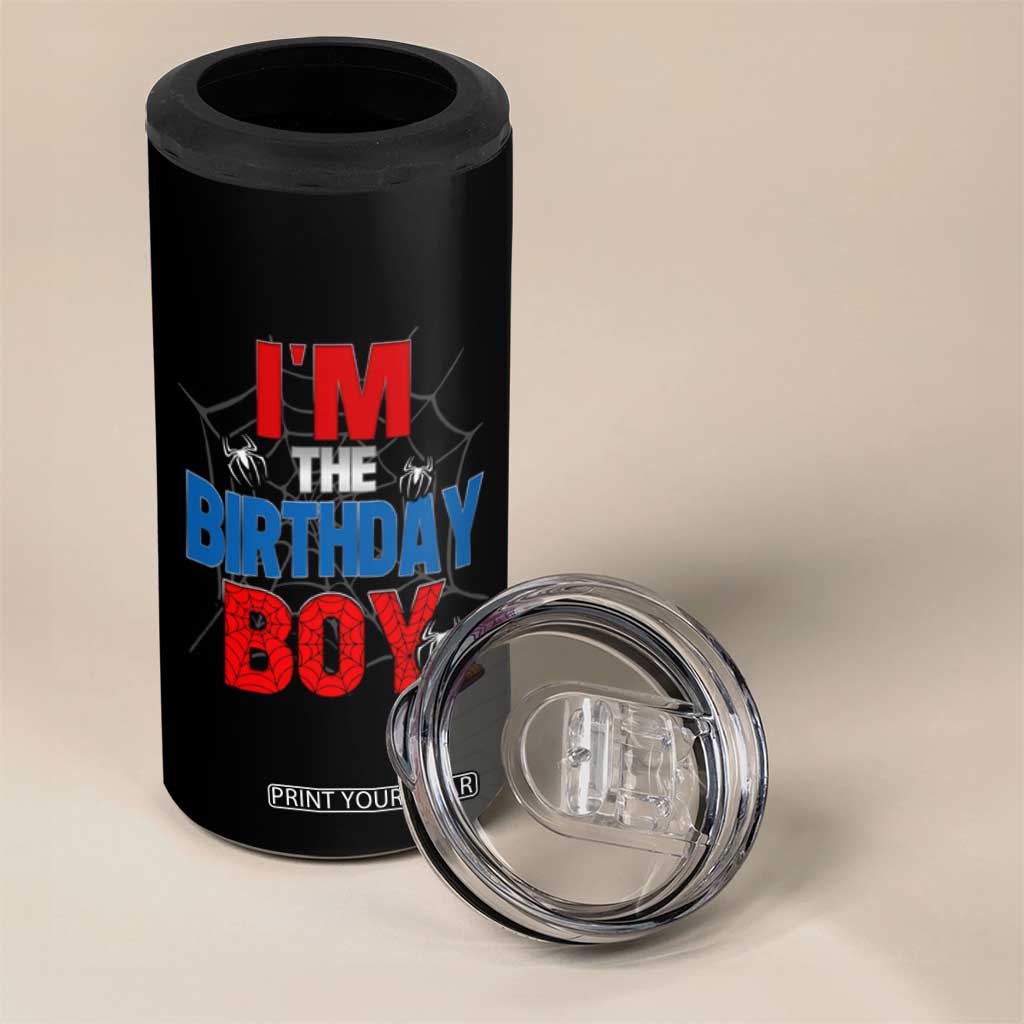 Spider Birthday Boy 4 in 1 Can Cooler Tumbler Spiders Lover Bday Party TS02 Print Your Wear