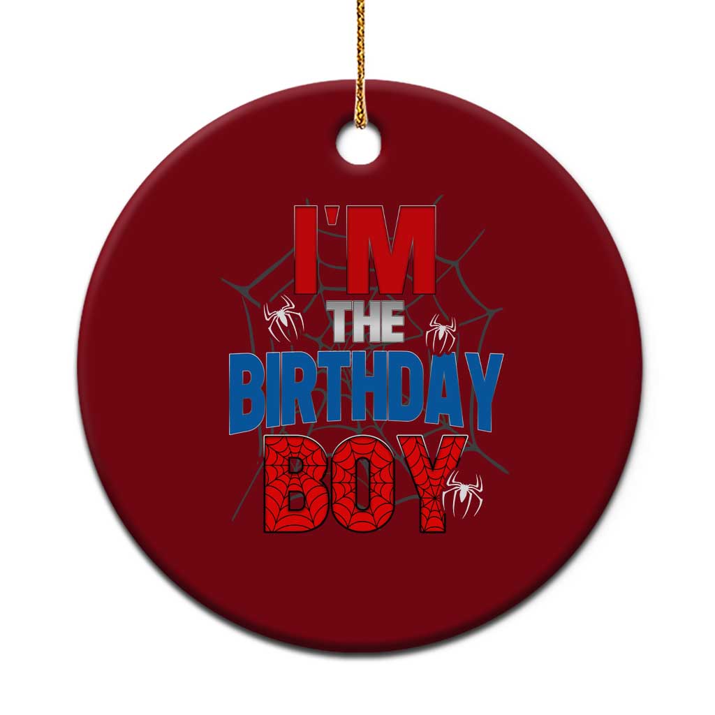 Spider Birthday Boy Ceramic Ornament Spiders Lover Bday Party TS02 1pc Red Print Your Wear