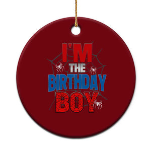 Spider Birthday Boy Ceramic Ornament Spiders Lover Bday Party TS02 1pc Red Print Your Wear