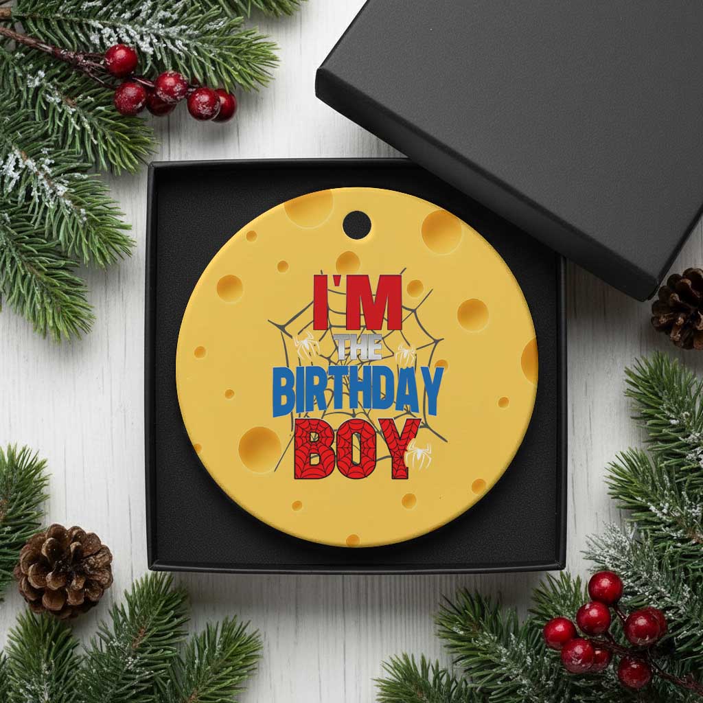 Spider Birthday Boy Ceramic Ornament Spiders Lover Bday Party TS02 1pc Yellow Cheese Print Your Wear