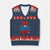 Spider Birthday Boy V-Neck Knit Sweater Vest Spiders Lover Bday Party TS02 Navy Red Print Your Wear