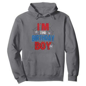 Spider Birthday Boy Hoodie Spiders Lover Bday Party TS02 Charcoal Print Your Wear
