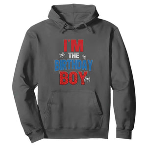 Spider Birthday Boy Hoodie Spiders Lover Bday Party TS02 Dark Heather Print Your Wear