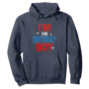 Spider Birthday Boy Hoodie Spiders Lover Bday Party TS02 Navy Print Your Wear