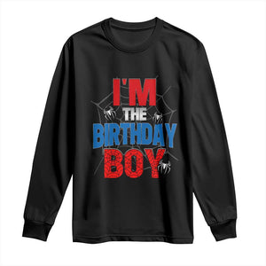 Spider Birthday Boy Long Sleeve Shirt Spiders Lover Bday Party TS02 Black Print Your Wear