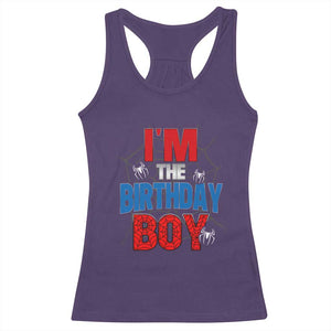 Spider Birthday Boy Racerback Tank Top Spiders Lover Bday Party TS02 Purple Print Your Wear