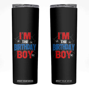 Spider Birthday Boy Skinny Tumbler Spiders Lover Bday Party TS02 Black Print Your Wear
