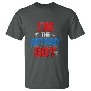 Spider Birthday Boy T Shirt Spiders Lover Bday Party TS02 Dark Heather Print Your Wear