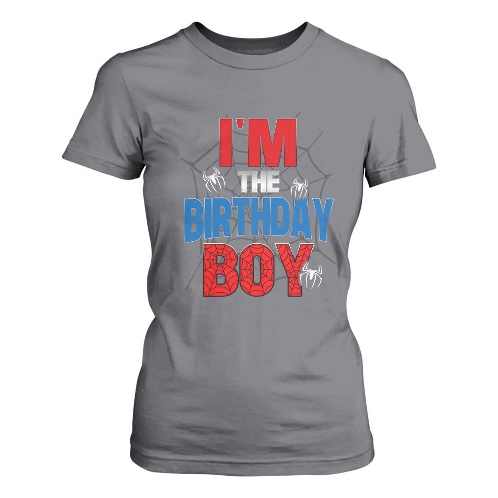 Spider Birthday Boy T Shirt For Women Spiders Lover Bday Party TS02 Charcoal Print Your Wear