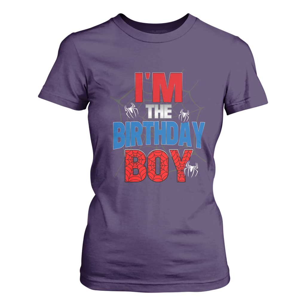 Spider Birthday Boy T Shirt For Women Spiders Lover Bday Party TS02 Purple Print Your Wear