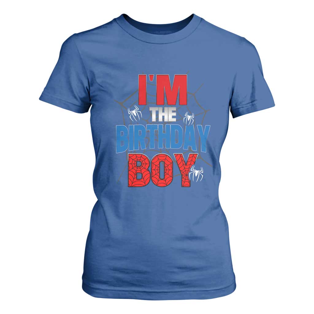 Spider Birthday Boy T Shirt For Women Spiders Lover Bday Party TS02 Royal Blue Print Your Wear
