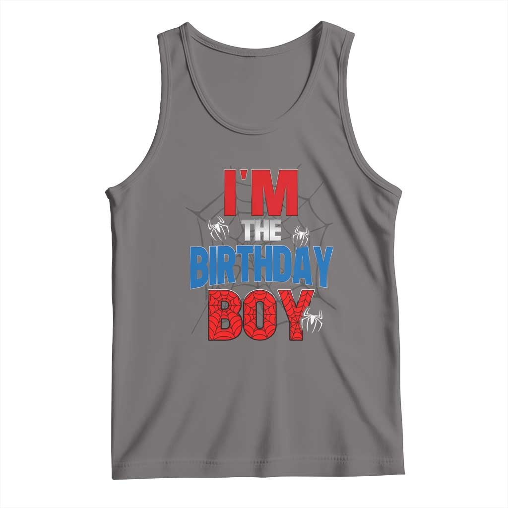 Spider Birthday Boy Tank Top Spiders Lover Bday Party TS02 Deep Heather Print Your Wear