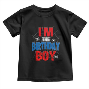 Spider Birthday Boy Toddler T Shirt Spiders Lover Bday Party TS02 Black Print Your Wear