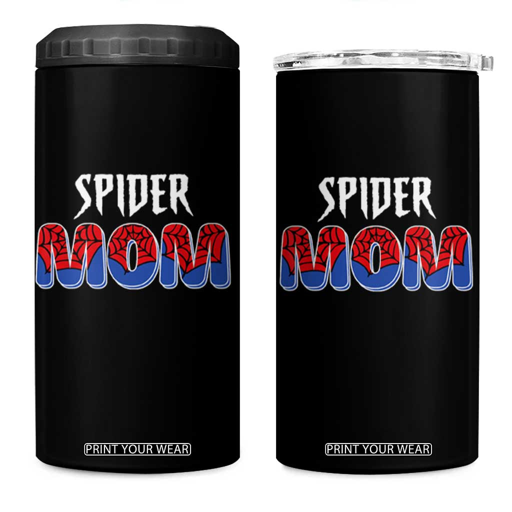 Funny Spider Mom 4 in 1 Can Cooler Tumbler Son Birthday Party TS02 One Size: 16 oz Black Print Your Wear