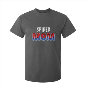 Funny Spider Mom T Shirt For Kid Son Birthday Party TS02 Dark Heather Print Your Wear
