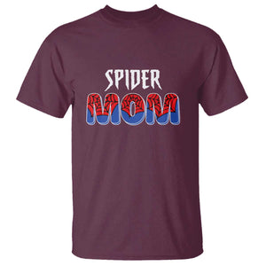 Funny Spider Mom T Shirt Son Birthday Party TS02 Maroon Print Your Wear