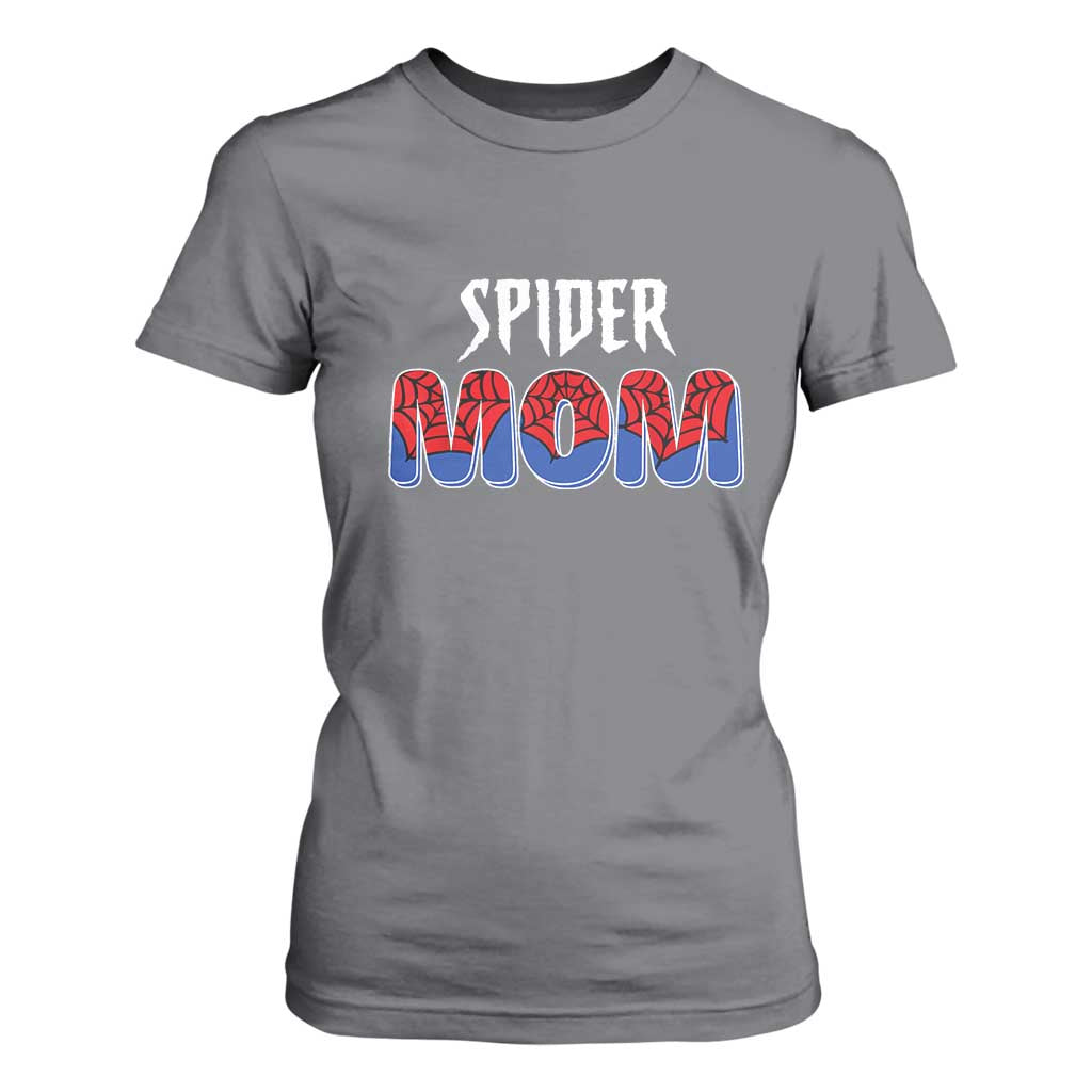 Funny Spider Mom T Shirt For Women Son Birthday Party TS02 Charcoal Print Your Wear