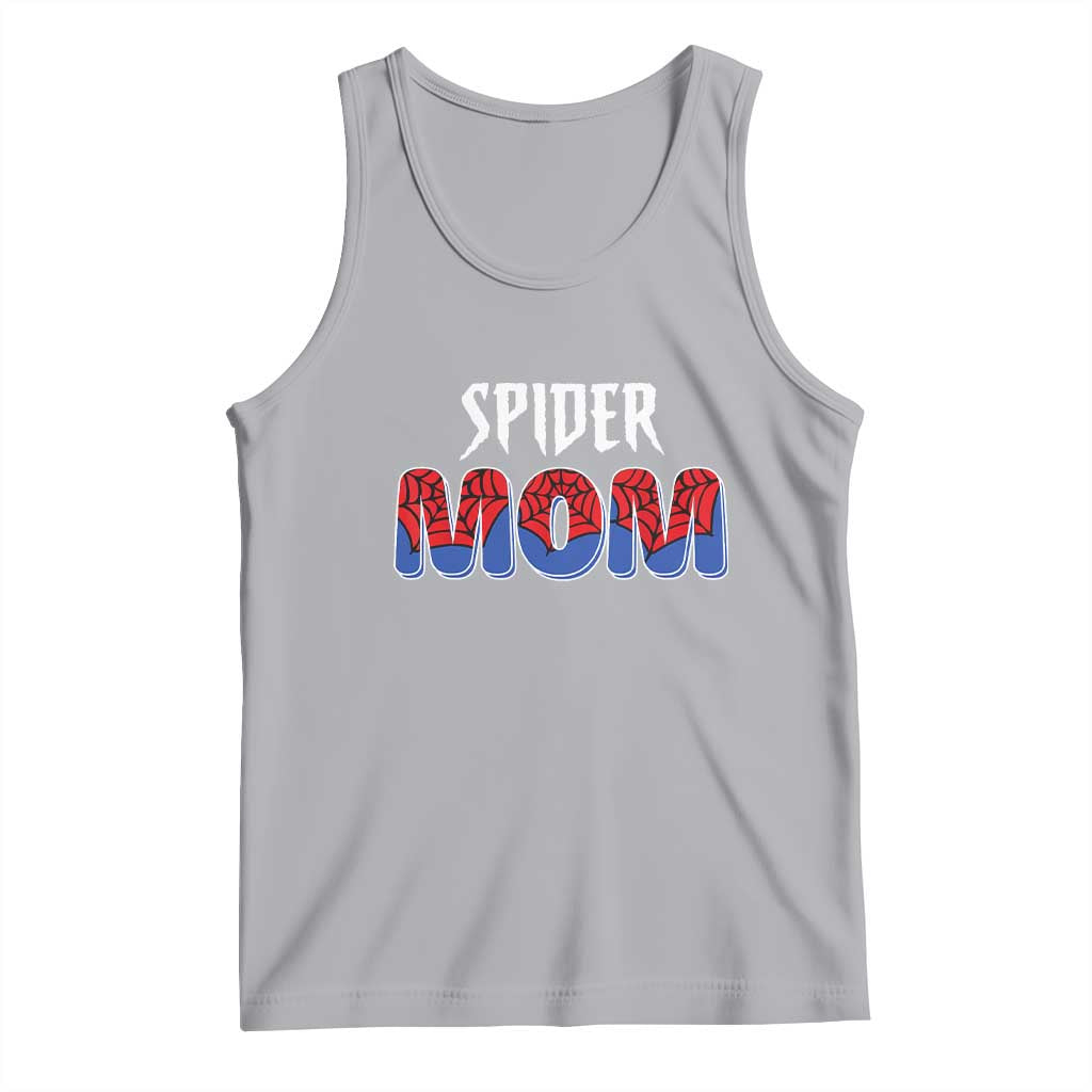 Funny Spider Mom Tank Top Son Birthday Party TS02 Athletic Heather Print Your Wear