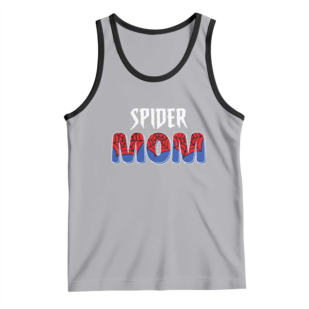 Funny Spider Mom Tank Top Son Birthday Party TS02 Athletic Heather Black Print Your Wear