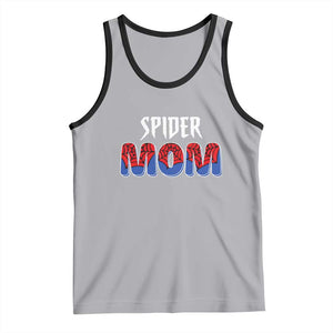 Funny Spider Mom Tank Top Son Birthday Party TS02 Athletic Heather Black Print Your Wear