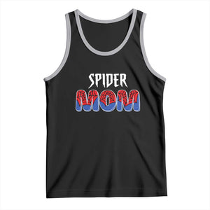 Funny Spider Mom Tank Top Son Birthday Party TS02 Black Athletic Heather Print Your Wear