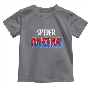 Funny Spider Mom Toddler T Shirt Son Birthday Party TS02 Charcoal Print Your Wear
