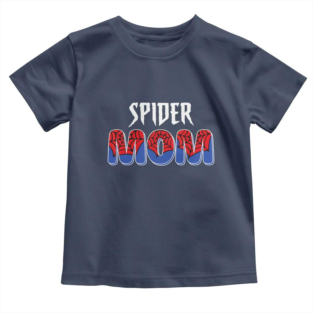 Funny Spider Mom Toddler T Shirt Son Birthday Party TS02 Navy Print Your Wear