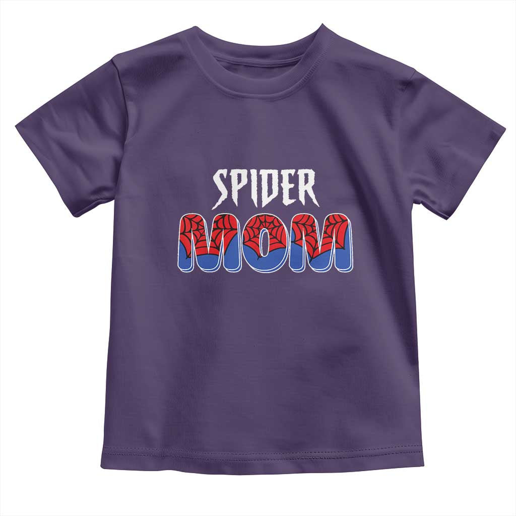 Funny Spider Mom Toddler T Shirt Son Birthday Party TS02 Purple Print Your Wear