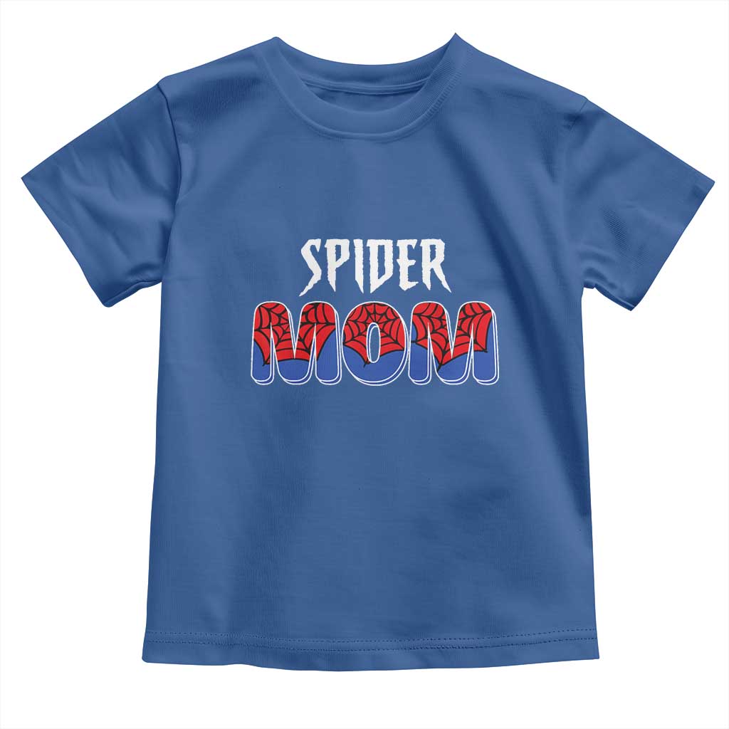Funny Spider Mom Toddler T Shirt Son Birthday Party TS02 Royal Blue Print Your Wear