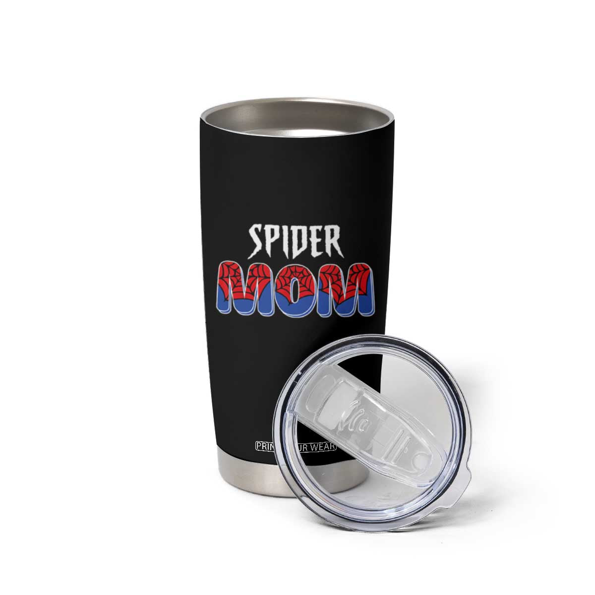 Funny Spider Mom Tumbler Cup Son Birthday Party TS02 Print Your Wear