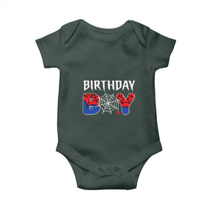 Spider Birthday Boy Baby Onesie Bday Spiders Party TS02 Print Your Wear