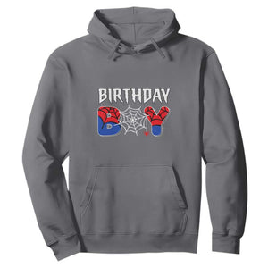 Spider Birthday Boy Hoodie Bday Spiders Party TS02 Charcoal Print Your Wear