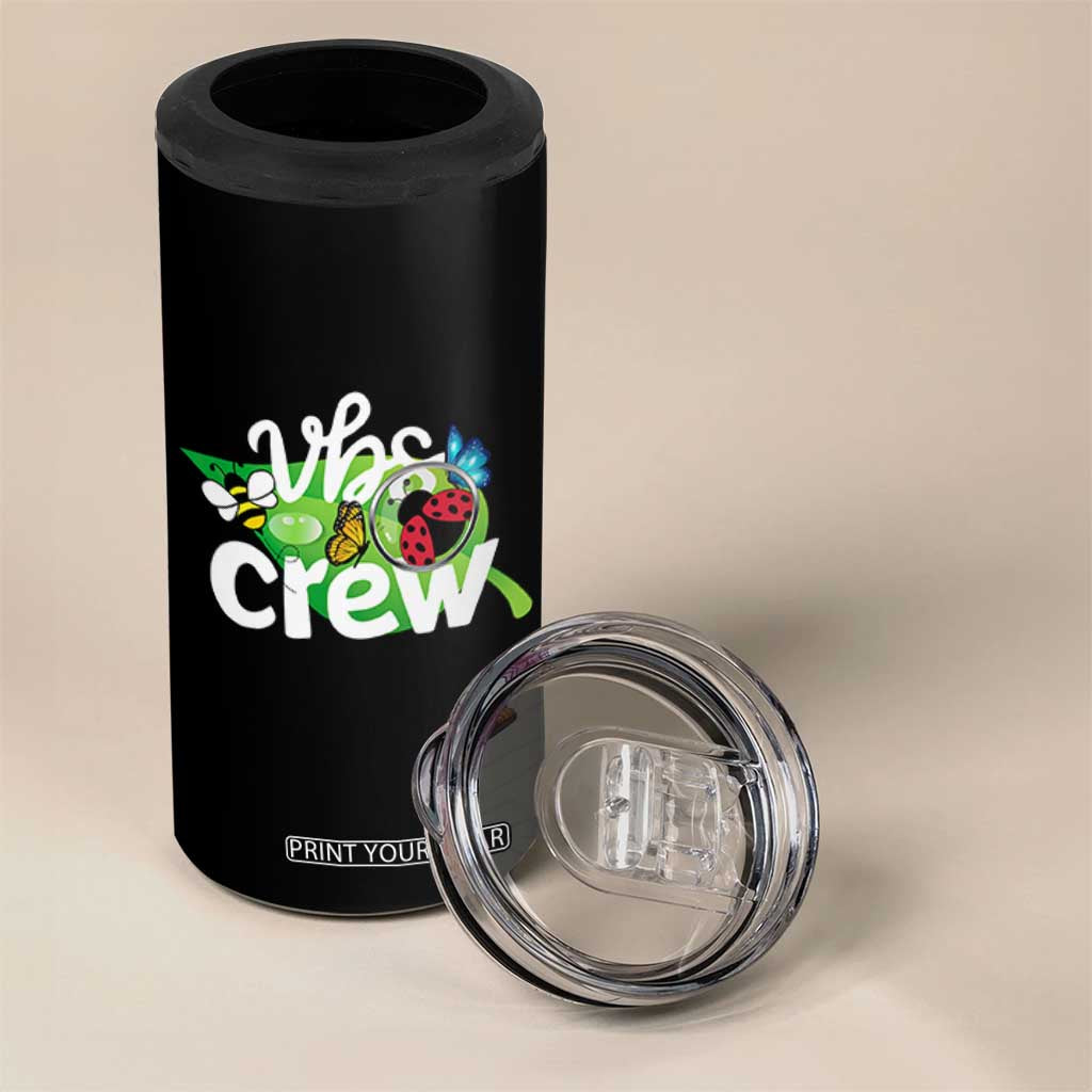 VBS Crew 2025 4 in 1 Can Cooler Tumbler Magnified Smallest Insects Adventure Vacation Bible School Squad TS02 Print Your Wear