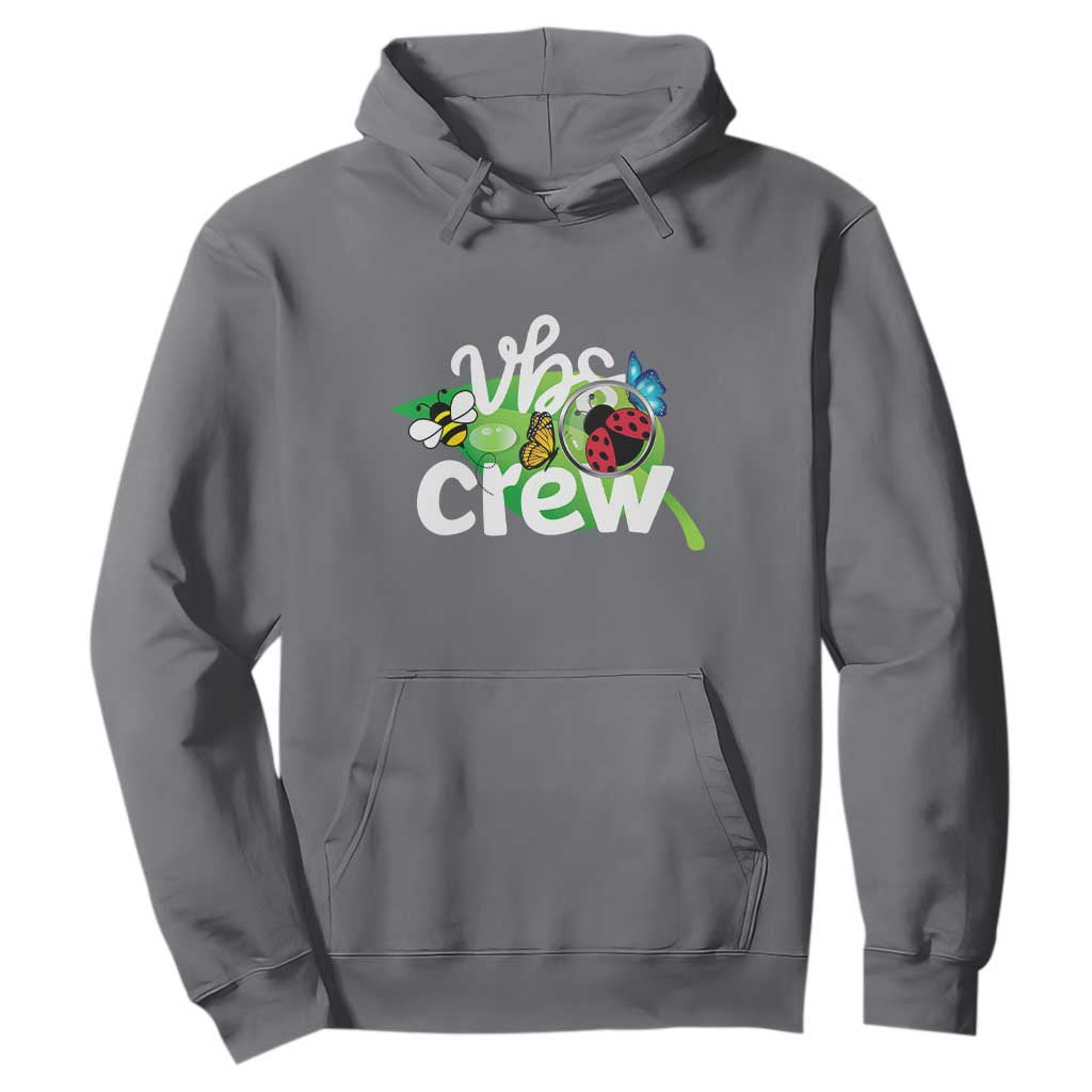 VBS Crew 2025 Hoodie Magnified Smallest Insects Adventure Vacation Bible School Squad TS02 Charcoal Print Your Wear