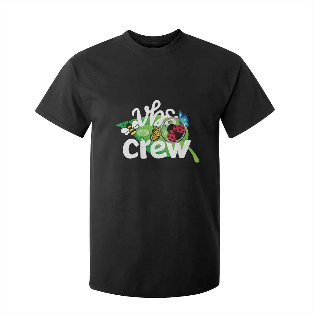 VBS Crew 2025 T Shirt For Kid Magnified Smallest Insects Adventure Vacation Bible School Squad TS02 Black Print Your Wear