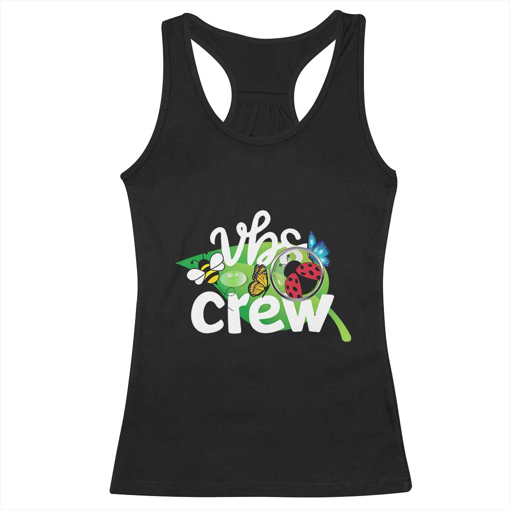 VBS Crew 2025 Racerback Tank Top Magnified Smallest Insects Adventure Vacation Bible School Squad TS02 Black Print Your Wear