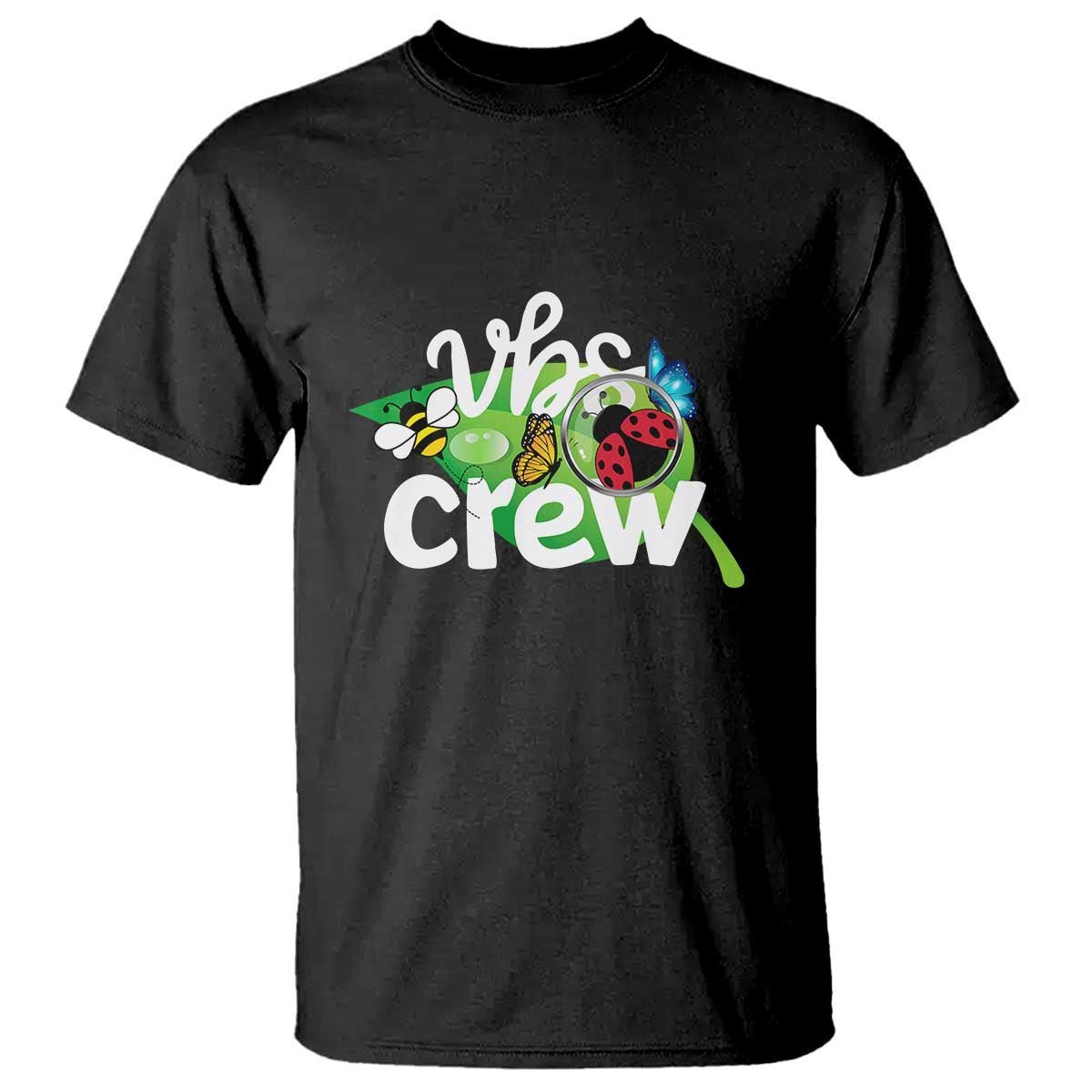 VBS Crew 2025 T Shirt Magnified Smallest Insects Adventure Vacation Bible School Squad TS02 Black Print Your Wear