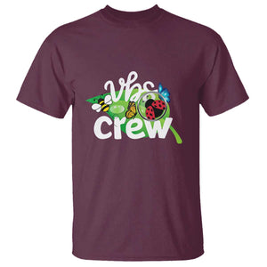 VBS Crew 2025 T Shirt Magnified Smallest Insects Adventure Vacation Bible School Squad TS02 Maroon Print Your Wear