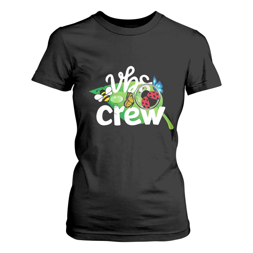 VBS Crew 2025 T Shirt For Women Magnified Smallest Insects Adventure Vacation Bible School Squad TS02 Black Print Your Wear