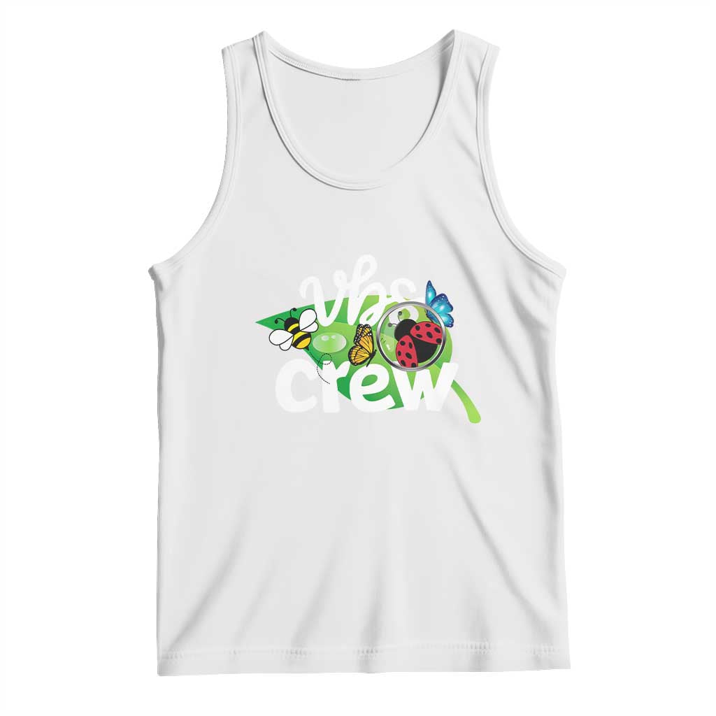 VBS Crew 2025 Tank Top Magnified Smallest Insects Adventure Vacation Bible School Squad TS02 White Print Your Wear