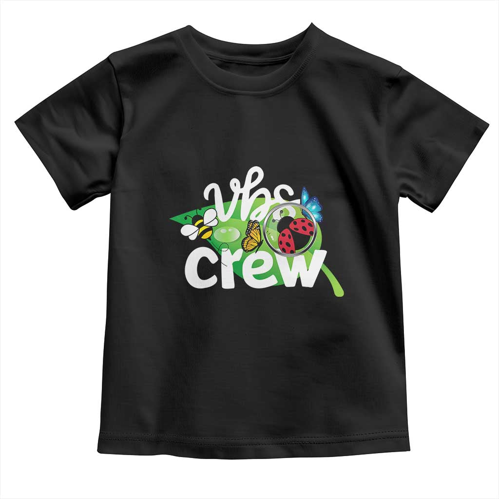VBS Crew 2025 Toddler T Shirt Magnified Smallest Insects Adventure Vacation Bible School Squad TS02 Black Print Your Wear