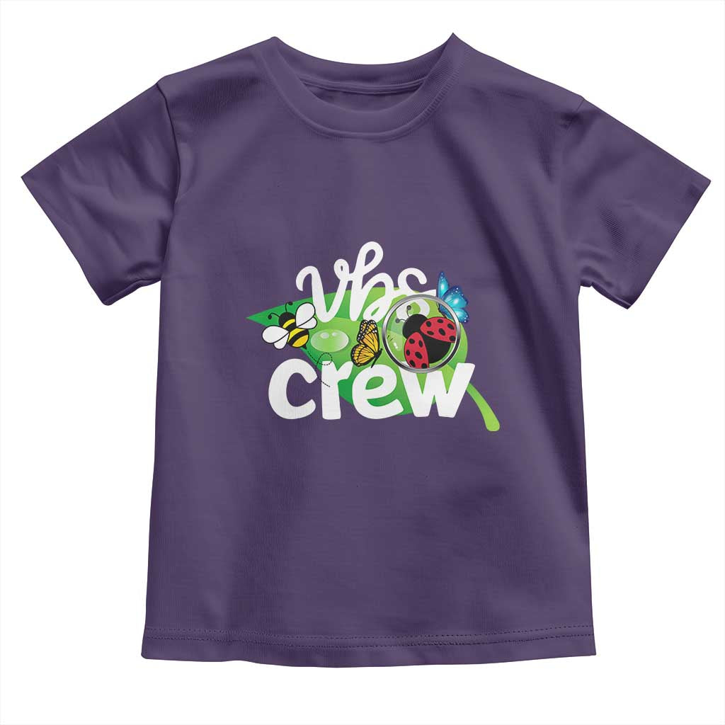 VBS Crew 2025 Toddler T Shirt Magnified Smallest Insects Adventure Vacation Bible School Squad TS02 Purple Print Your Wear