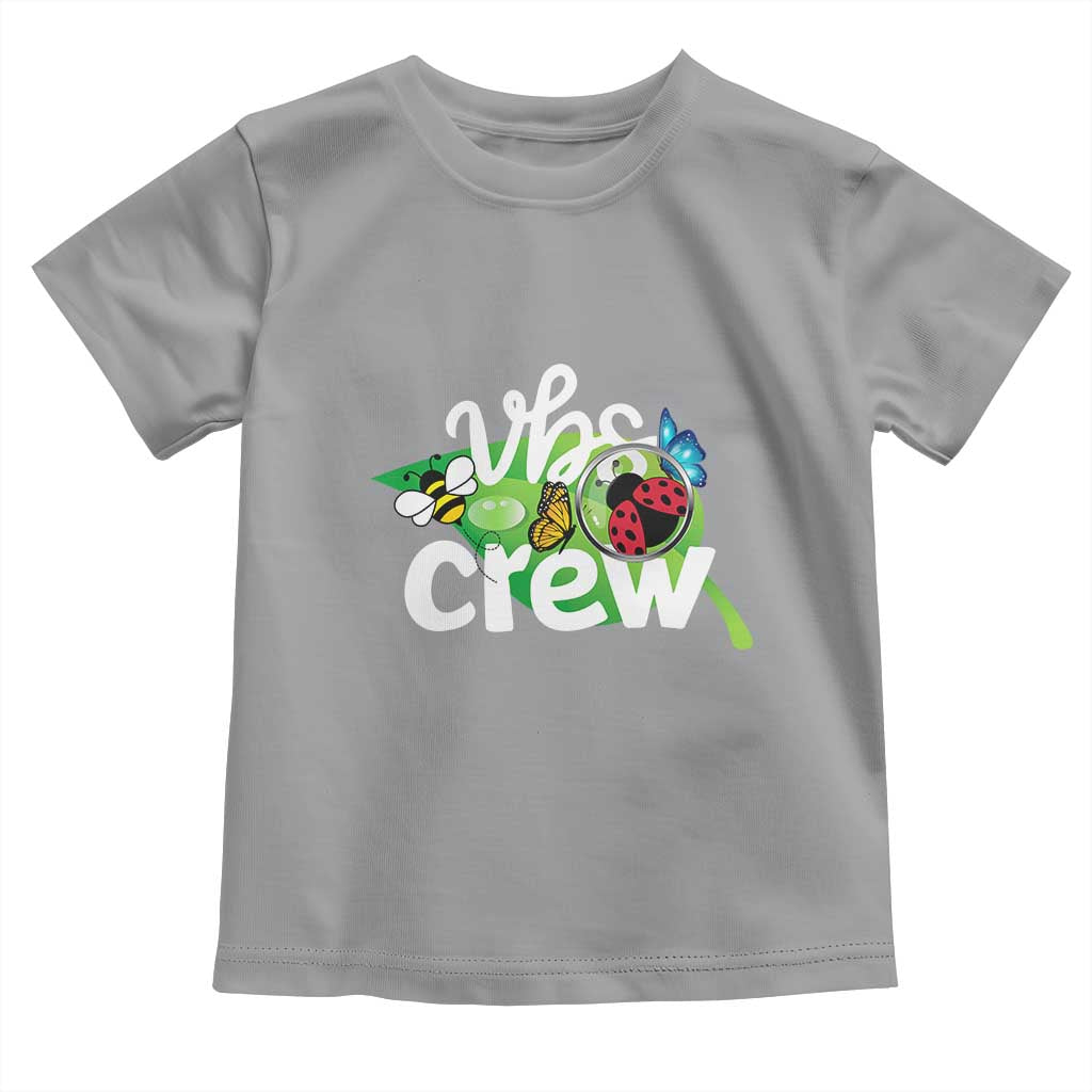 VBS Crew 2025 Toddler T Shirt Magnified Smallest Insects Adventure Vacation Bible School Squad TS02 Sport Gray Print Your Wear