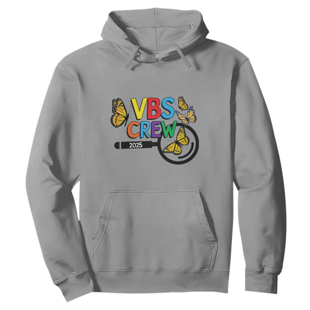 VBS 2025 Hoodie Magnified Vacation Bible School Butterfly VBS Team TS02 Sport Gray Print Your Wear